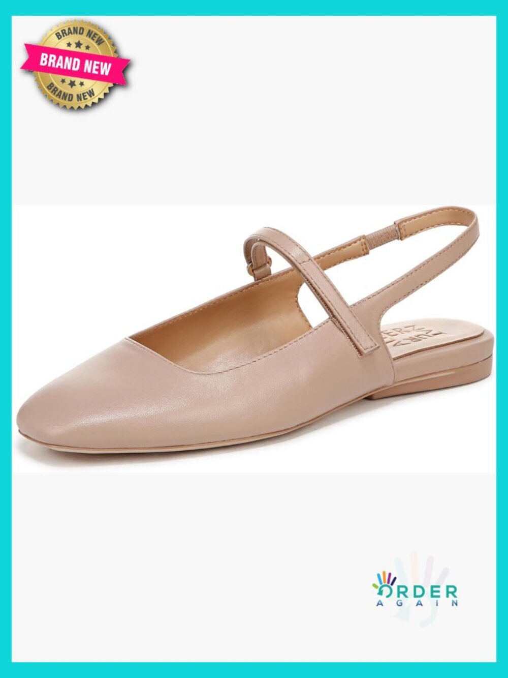 Slingback Flats Mary Jane Style Adjustable Closure Comfortable Low Heel